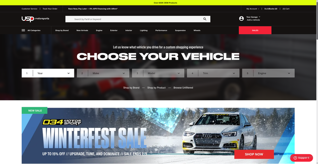 Security scan screenshot of https://uspmotorsports.com