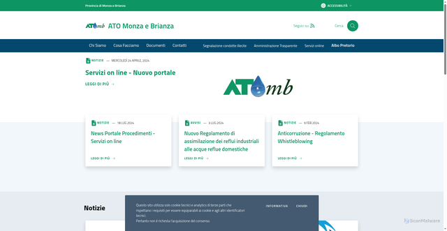 Security scan screenshot of https://atomonzabrianza.it/