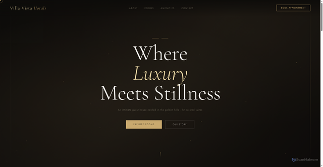 Security scan screenshot of https://villavistahotal-ebjlefbtl8.edgeone.app/