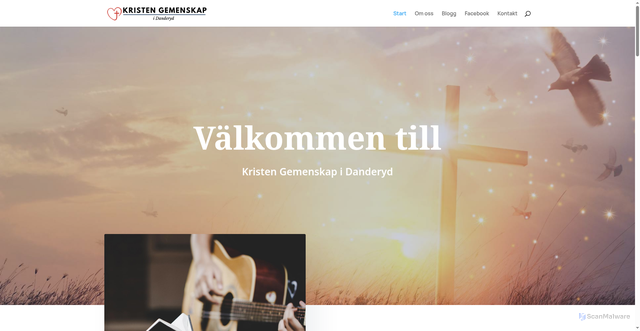 Security scan screenshot of https://kristengemenskap.se