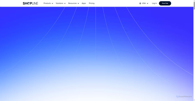 Security scan screenshot of https://shopline.com