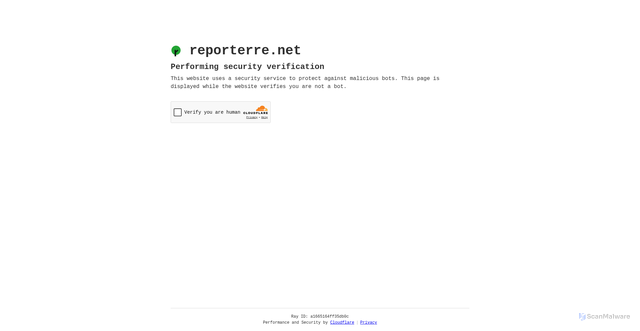 Security scan screenshot of https://reporterre.net