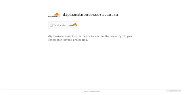 Security scan screenshot of https://diplomatmontessori.co.za