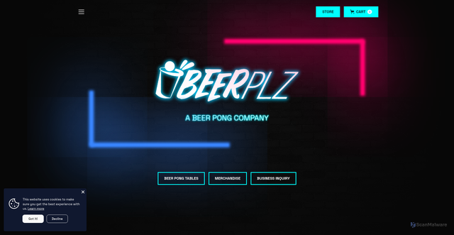 Security scan screenshot of https://beerplz.se