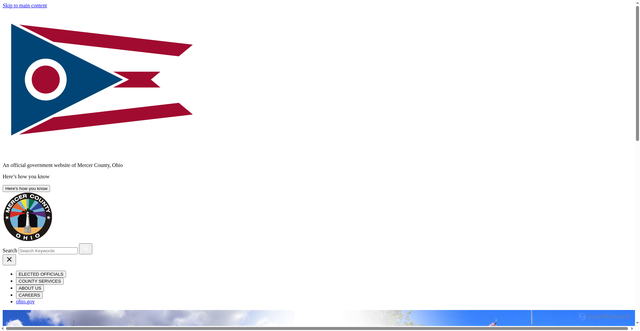 Security scan screenshot of https://mercercountyohio.gov/