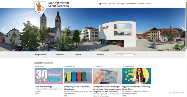 Security scan screenshot of https://www.stlorenzen.eu/de