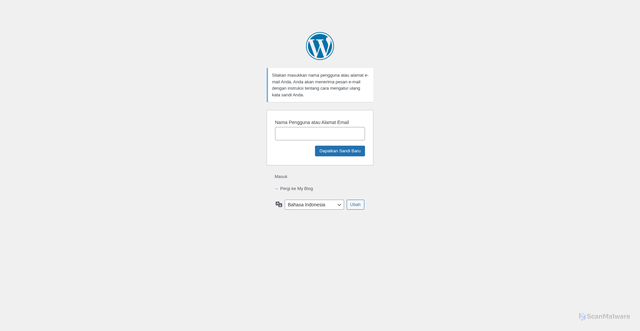 Security scan screenshot of https://sport1131.sbs/wp-login.php?action=lostpassword