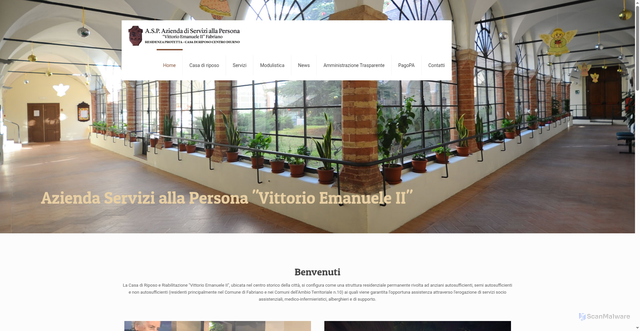 Security scan screenshot of https://www.aspfabriano.it