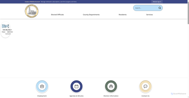Security scan screenshot of https://clearfieldcountypa.gov/