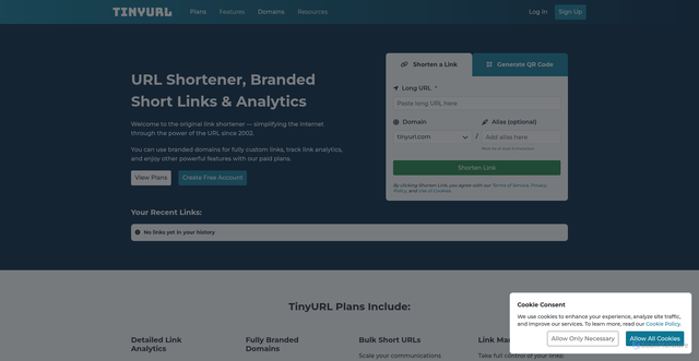 Security scan screenshot of https://tinyurl.com/