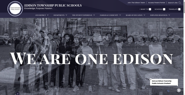 Security scan screenshot of https://edison.k12.nj.us