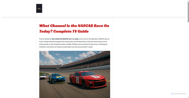 Security scan screenshot of https://nascarnerd.com/what-channel-is-nascar-race-on-today/