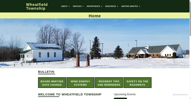 Security scan screenshot of https://wheatfieldtwpmi.gov/