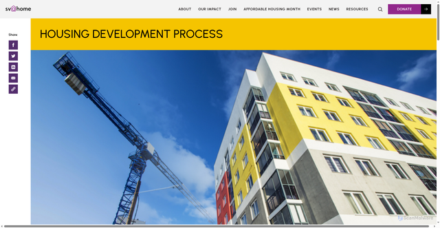 Security scan screenshot of https://siliconvalleyathome.org/resources/housing-development-process/