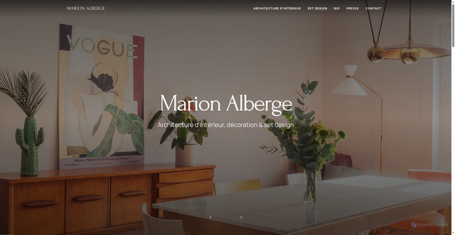 Security scan screenshot of https://www.marionalberge.com