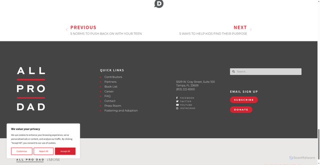 Security scan screenshot of https://allprodad.com/5-people-to-surround-yourself-with/