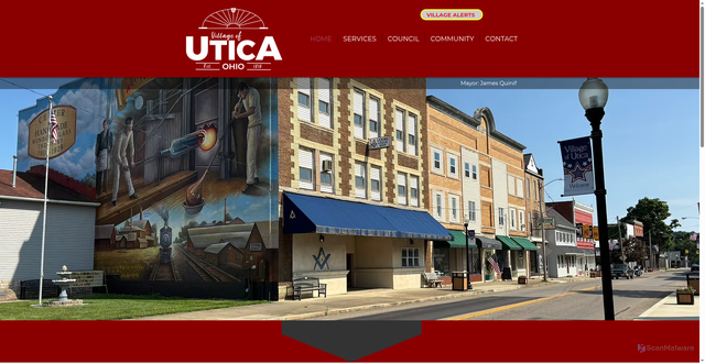 Security scan screenshot of https://www.uticaohio.gov/