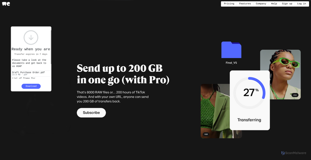 Security scan screenshot of http://wetransfer-mu.vercel.app/