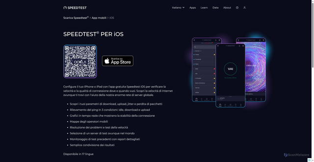 Security scan screenshot of https://fast-403.pages.dev/it/apps/ios