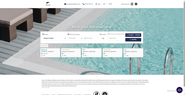 Security scan screenshot of http://test-app.oceanbooking.com/