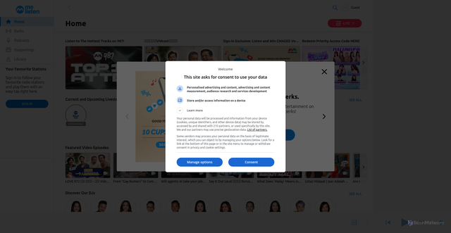 Security scan screenshot of https://melisten.sg