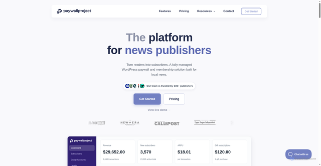 Security scan screenshot of https://paywallproject.com