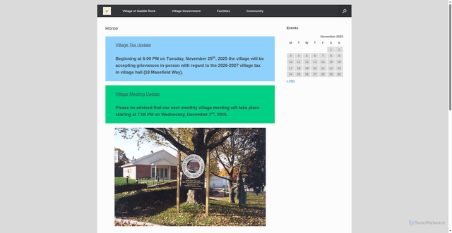 Security scan screenshot of https://saddlerockny.gov/