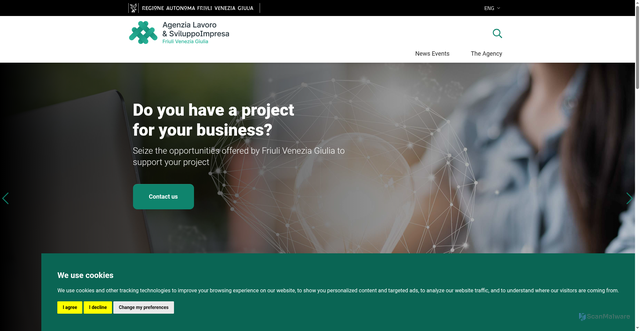 Security scan screenshot of https://www.lavoroimpresa.fvg.it
