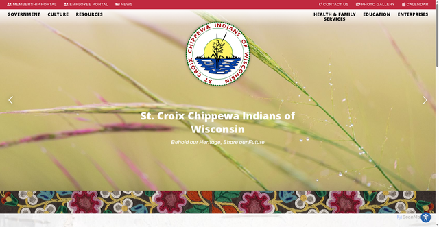 Security scan screenshot of https://stcroixojibwe-nsn.gov/