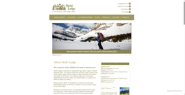 Security scan screenshot of https://www.skoki.com