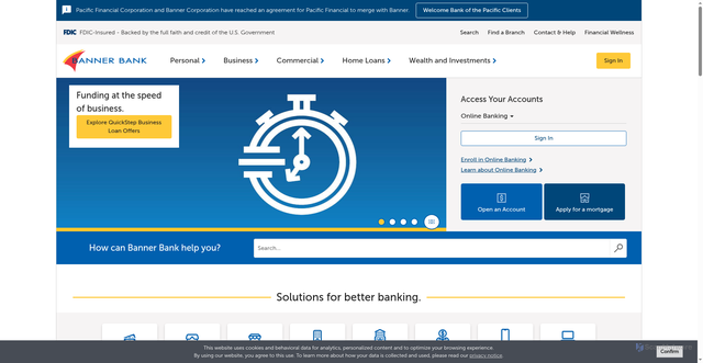 Security scan screenshot of https://www.bannerbank.com/