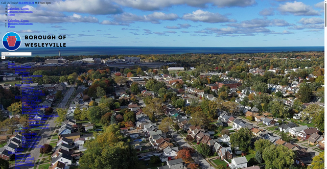 Security scan screenshot of https://wesleyville.gov/