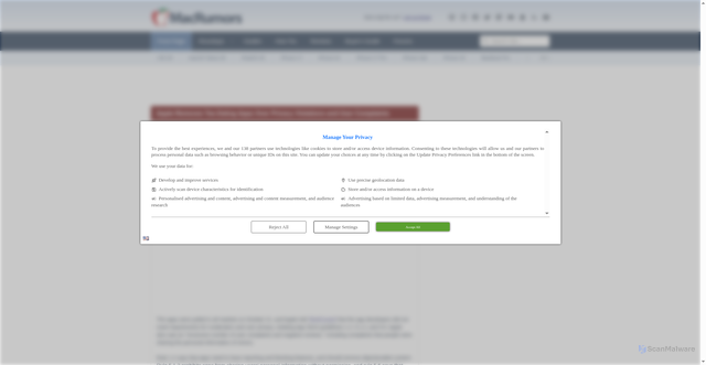 Security scan screenshot of https://www.macrumors.com/2025/10/22/apple-removes-tea-dating-apps/