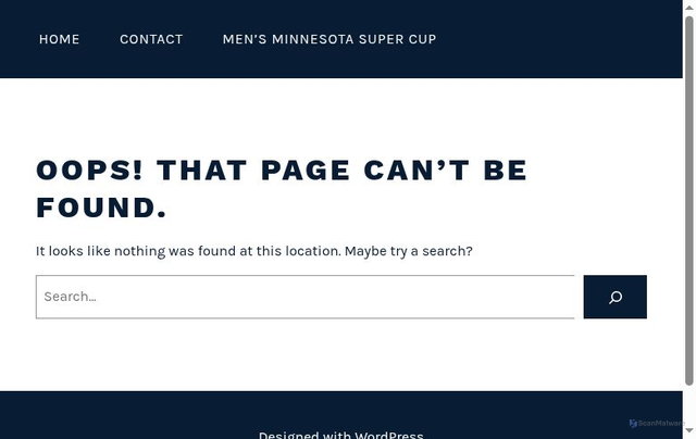Security scan screenshot of http://mnsupercup.com/kAqX