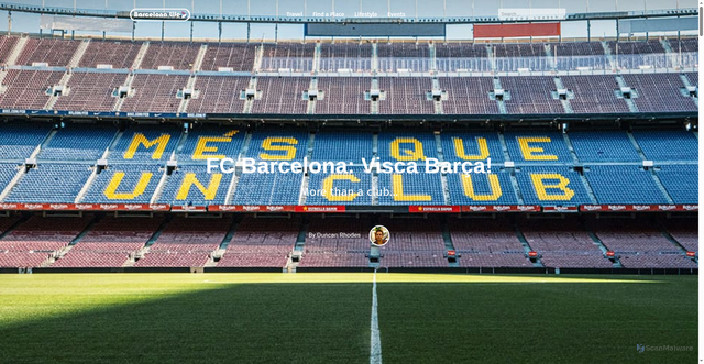 Security scan screenshot of https://www.barcelona-life.com/barcelona/football