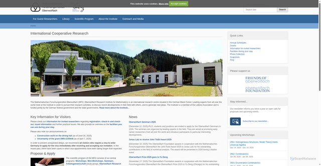 Security scan screenshot of https://www.mfo.de/