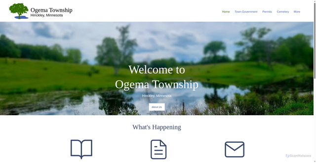 Security scan screenshot of https://www.ogematownshipmn.gov/