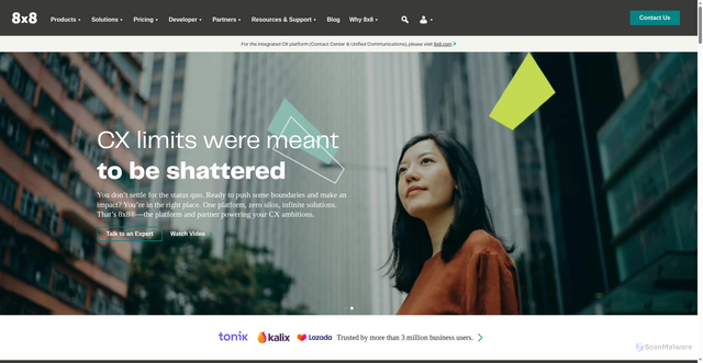 Security scan screenshot of https://wavecell.com