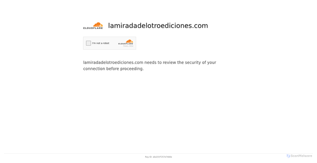 Security scan screenshot of https://lamiradadelotroediciones.com/