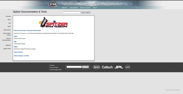 Security scan screenshot of https://ssc.caltech.edu