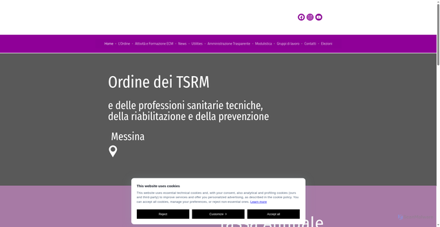 Security scan screenshot of https://www.tsrmmessina.it/