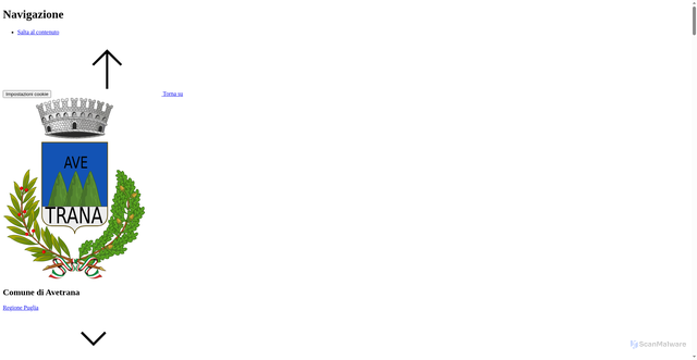 Security scan screenshot of https://www.comune.avetrana.ta.it/