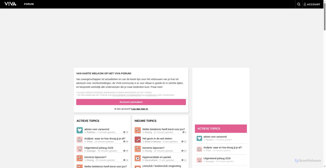 Security scan screenshot of https://viva.nl