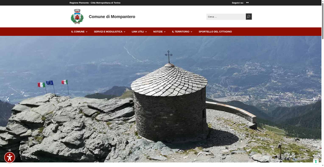 Security scan screenshot of https://www.comune.mompantero.to.it/