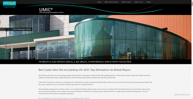Security scan screenshot of https://www.umic.co.uk/