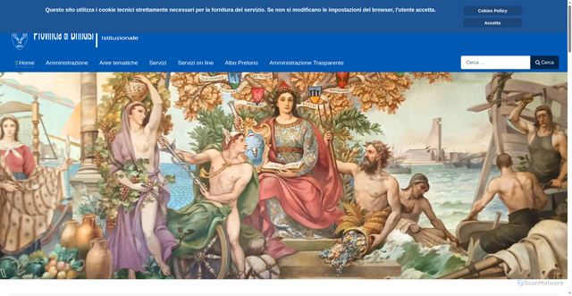 Security scan screenshot of https://www.provincia.brindisi.it/