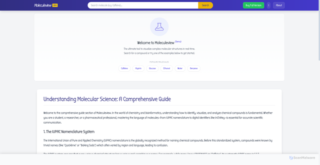 Security scan screenshot of https://moleculeview-qttwx74bif.edgeone.app/