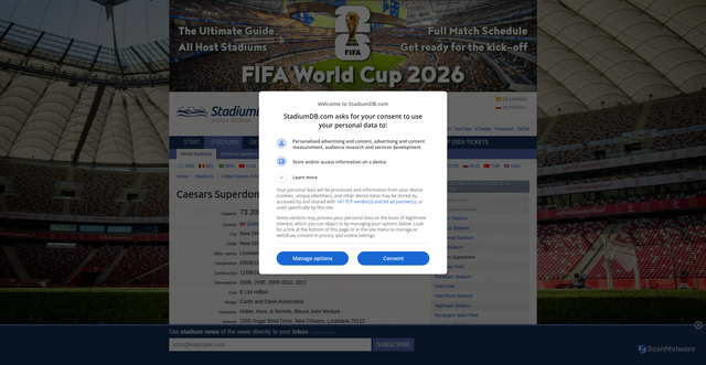 Security scan screenshot of https://stadiumdb.com/stadiums/usa/superdome