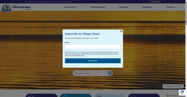 Security scan screenshot of https://www.palmettobay-fl.gov/