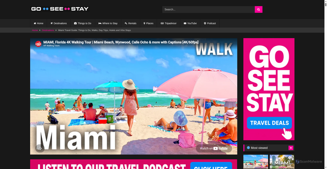 Security scan screenshot of https://goseestay.com/miami-travel-guide-things-to-do-walks-day-trips-hotels-and-vrbo-stays/